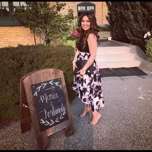 SNLY New York floral high low dress size 6